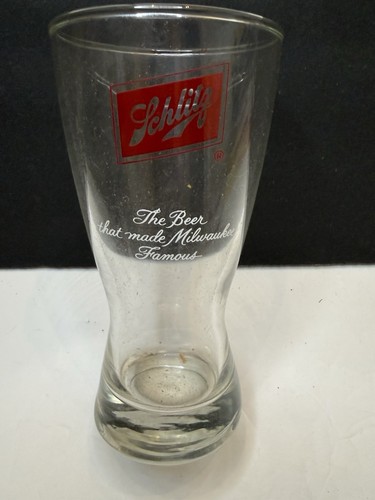 Vintage schlitz beer glass - schlitz,