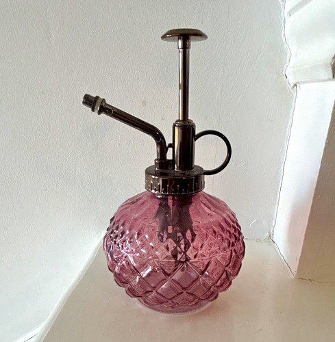 Pink glass plant - pink,