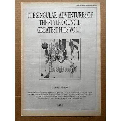Style council singular - style,