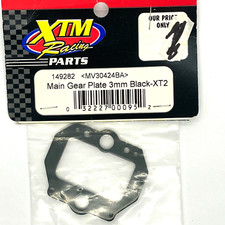 XTM XT 2 Terminator 2 centre main Gearbox Top Plate  3mm Black P/N 149282