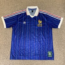 Adidas Originals France Shirt 1982 World Cup FIFA Large- Carré Magique