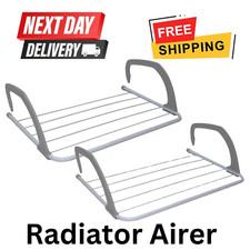 3x Radiator Airer Clothes Towel CARAVAN Airer Dryer Holder Drying Rack Rail 5Bar