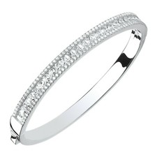 Solid Sterling  Silver Bangle