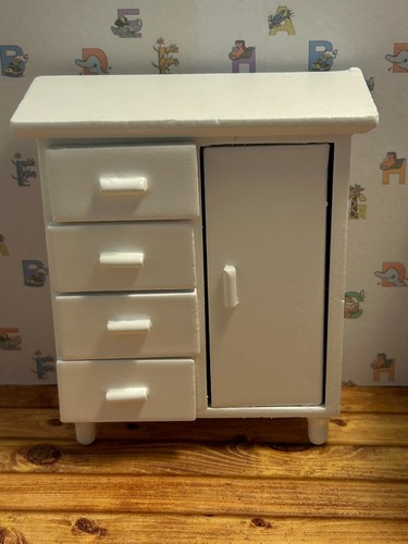 Doll house white nursery - white,