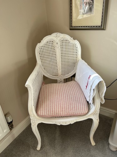 Coach house cane chair white - cane,