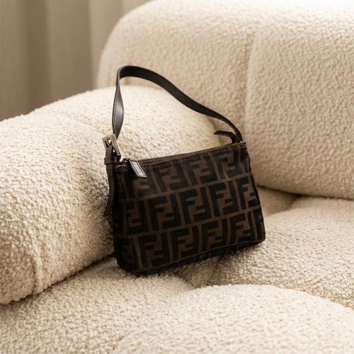 Vintage brown fendi shoulder - vintage,