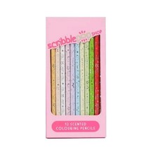 12 SCENTED COLOURING PINK GIRL