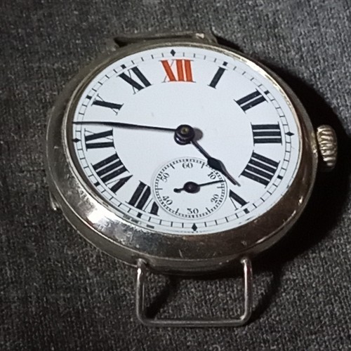 Silver trench watch hallmk - trench,