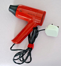 Braun Silencio 1100 Travel Hair Dryer – used - red