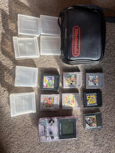 Gameboy colour clear purple - purple, +
