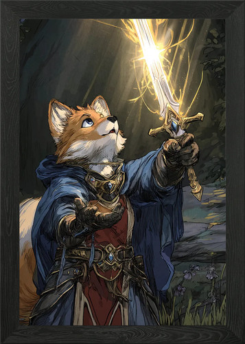 Fox warrior with - fox,