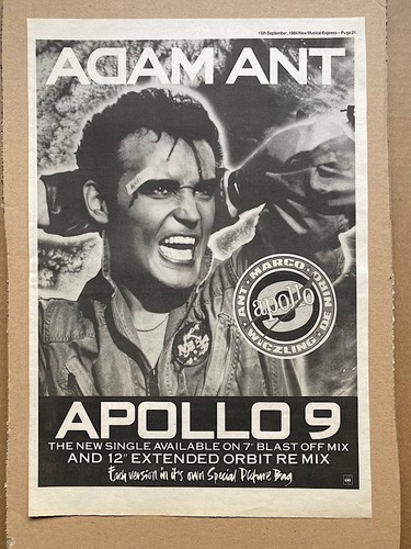 Adam ant friend foe poster - ant, or