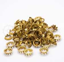 NEW - 100x Grommets Clock Key Hole Dial Brass Finish Antique clock repair - 10mm