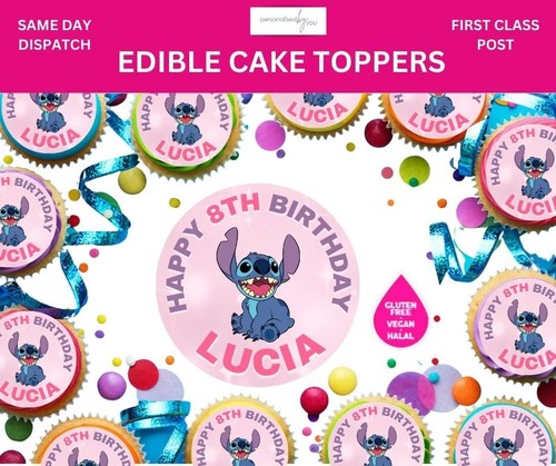 Edible cupcake toppers - edible,