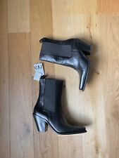 Zara Black Leather Cowboy