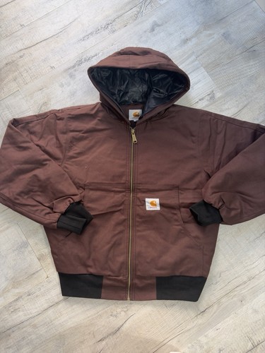 Dark brown hooded - carhartt, zip