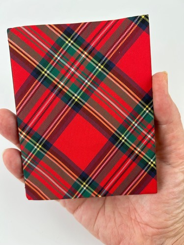 Vintage birthday book tartan - vintage,