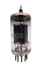 Brimar ecc82 12au7 long plate - 12au7,