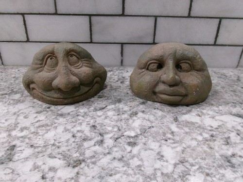 Resin faux stone garden statue - garden,