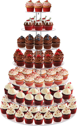 Large cupcake stand tier - cupcake, stand,