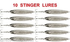 10 SILVER STINGER LURES 60g