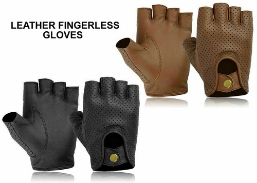 Driving leather fingerless - leather,