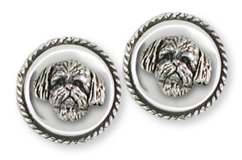 Shih tzu cufflinks - tzu, handmade
