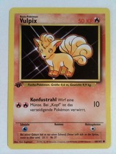 Pokemon Vulpix Base Set 1st