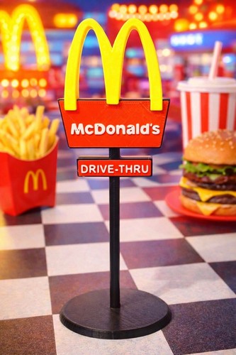 Mcdonald drive through sign - drive,