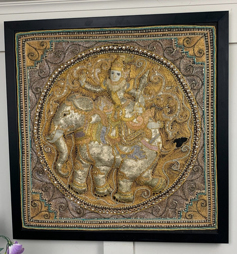 Vintage framed gold - vintage, burmese