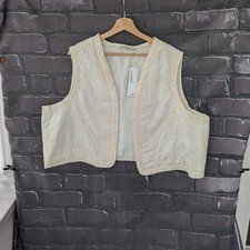 Cream Embroidered Waistcoat