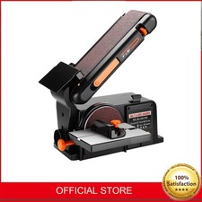 650W Electric Belt Disc Sander 230V Motor Cast Base Bench Large Table 2 in1