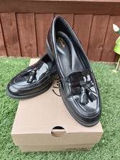 Clarks black patent leather
