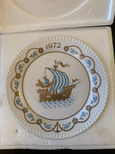 1972 christmas plate spode - 1972,