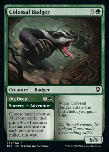 Mint colossal badger - colossal,