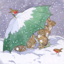 Rabbits Sheltered by Green