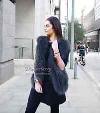 Women Gilet Jacket Black Real