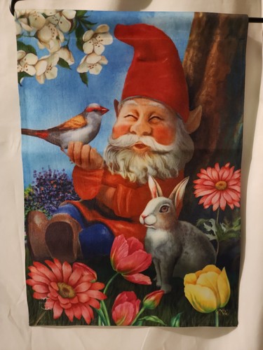 Garden gnome flag - garden,