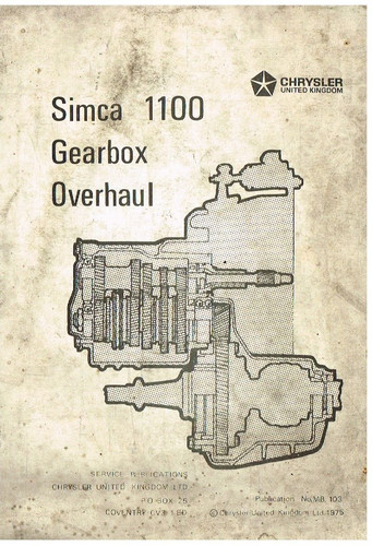 Simca 1100 saloon van - 1100,