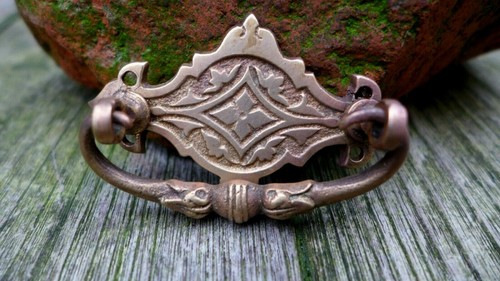 Antique vintage brass pull