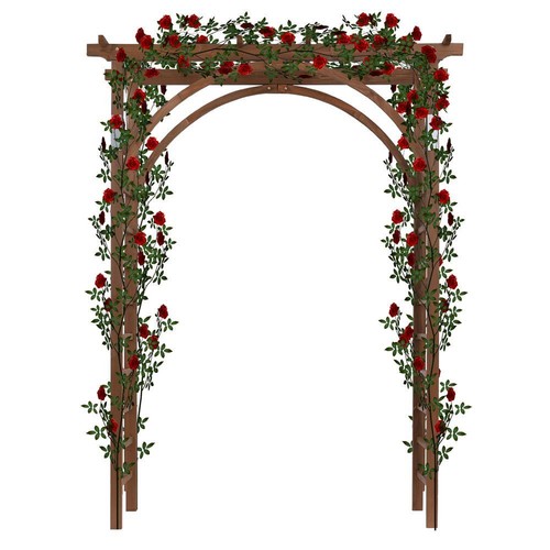 8ft wooden garden arbor - 8ft,