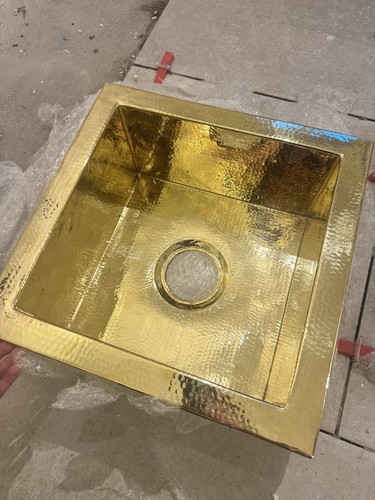 Undermount hammered brass - undermount,