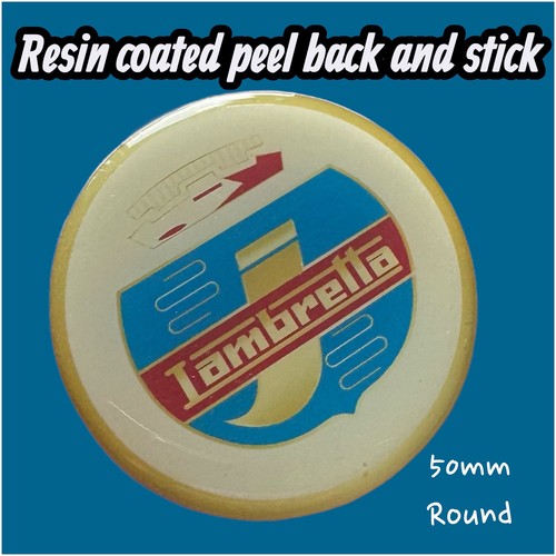 Lambretta resin badges - i,