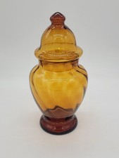 Vintage Amber Glass Apothecary