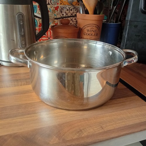 Stainless steel saucepan - steel,