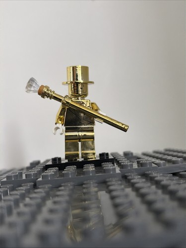 Lego custom chrome plated - plated, mini