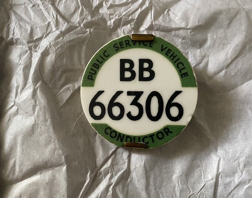 Vintage bus conductor badge - bus,