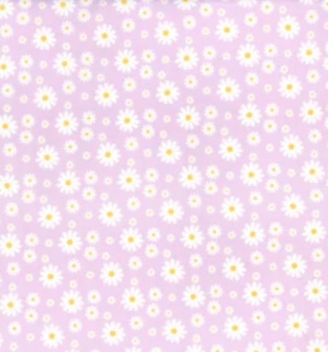 Polycotton craft fabric daisy - polycotton,