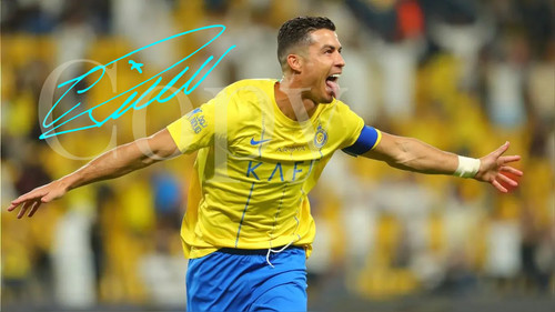 Cristiano ronaldo signed 6x4 - ronaldo,