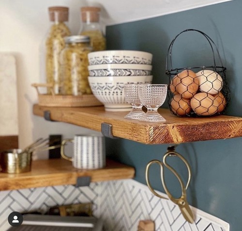 Rustic wooden shelf urban - rustic,